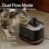 imageBundle of PETLIBRO App Cat Water Fountain 25L84oz Dockstream Pet Fountain for Cats Inside with 24GHz WiFi  PETLIBRO 8 Pack Replacement Filters for Dockstream Cat Water FountainBlack