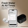 imageBundle of PETLIBRO App Cat Water Fountain 25L84oz Dockstream Pet Fountain for Cats Inside with 24GHz WiFi  PETLIBRO 8 Pack Replacement Filters for Dockstream Cat Water FountainBlack