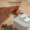 imageBundle of PETLIBRO App Cat Water Fountain 25L84oz Dockstream Pet Fountain for Cats Inside with 24GHz WiFi  PETLIBRO 8 Pack Replacement Filters for Dockstream Cat Water FountainWhite