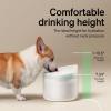 imageBundle of PETLIBRO Dog Water Fountain 21Gal270oz Capsule Dog Fountain for Medium to Large Dogs AntiSplash UltraQuiet  PETLIBRO Replacement Filters 8 Count PackWhite