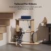 imagePETLIBRO Infinity Cat Tree Tower for Indoor Cats Modular Design with Cat Bed Toy Felt Pads Sisal Scratching Posts 2Second Setup Sturdy MultiLevel Activity Center Cat Condo for Any RoomLoft
