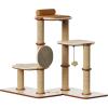imagePETLIBRO Infinity Cat Tree Tower for Indoor Cats Modular Design with Cat Bed Toy Felt Pads Sisal Scratching Posts 2Second Setup Sturdy MultiLevel Activity Center Cat Condo for Any RoomVilla