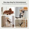 imagePETLIBRO Infinity Cat Tree Tower for Indoor Cats Modular Design with Cat Bed Toy Felt Pads Sisal Scratching Posts 2Second Setup Sturdy MultiLevel Activity Center Cat Condo for Any RoomVilla
