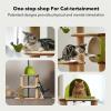 imagePETLIBRO Infinity Cat Tree Tower for Indoor Cats Modular Design with Cat Bed Toy Felt Pads Sisal Scratching Posts 2Second Setup Sturdy MultiLevel Activity Center Cat Condo for Any RoomCastle