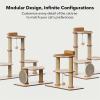 imagePETLIBRO Infinity Cat Tree Tower for Indoor Cats Modular Design with Cat Bed Toy Felt Pads Sisal Scratching Posts 2Second Setup Sturdy MultiLevel Activity Center Cat Condo for Any RoomVilla