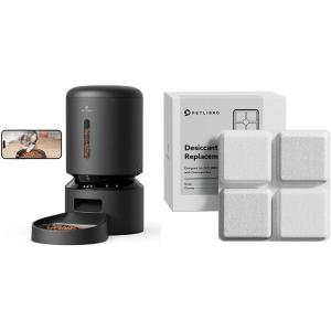imageBundle of PETLIBRO Automatic Cat Feeder with Camera Black and 6 Packs Pet Food Desiccant Bag