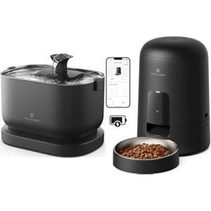 imageBundle of PETLIBRO WiFi Rechargeable Automatic Pet Feeder  PETLIBRO Wireless Battery Operated Pet Fountain