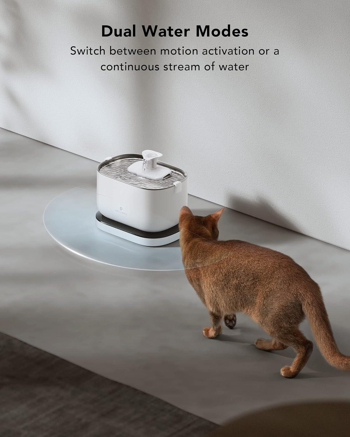 imageBundle of PETLIBRO 25L84oz Cat Water Fountain Cordless Pet Water Fountain Battery Operated  PETLIBRO Replacement Filters 4 Months Set of Filters 8 Count Pack of 1