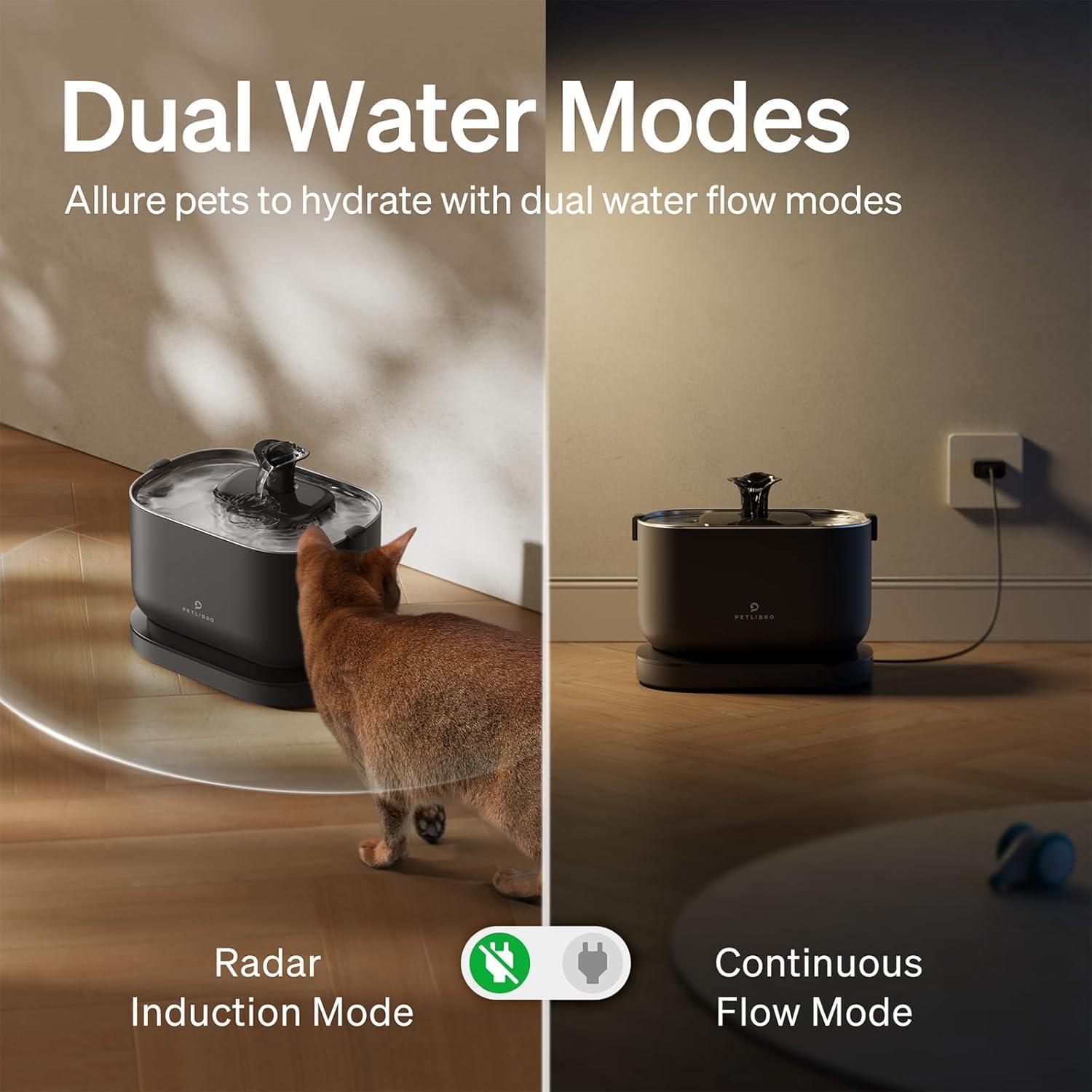 imageBundle of PETLIBRO Cat Water Fountain Cordless Pet Water Fountain Battery Operated8 Packs Replacement Filters for Dockstream Cat Water Fountain WF005 WF115 WF105 4 Months Set of Replacement Filters