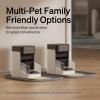 imageBundle of PETLIBRO Upgraded RFID Automatic Cat Feeder 2 Packs 5G WiFi Automatic Pet Feeder 3L Auto Cat Feeder App Control with Light Collar Tag  2 Packs Safety Silicone Dog Food MatBlack