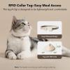 imageBundle of PETLIBRO Upgraded RFID Automatic Cat Feeder 2 Packs 5G WiFi Automatic Pet Feeder 3L Auto Cat Feeder App Control with Light Collar Tag  2 Packs Safety Silicone Dog Food MatBlack