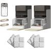 imageBundle of PETLIBRO Upgraded RFID Automatic Cat Feeder 2 Packs 5G WiFi Automatic Pet Feeder 3L Auto Cat Feeder App Control with Light Collar Tag  PETLIBRO 6 Packs Pet Food Desiccant BagBlack