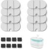 imagePETLIBRO 8 Packs Replacement Filters for Capsule Cat Water Fountain PLWF002 4 Months Set of Replacement Filters for Ultra Quiet Pet Water FountainWhite