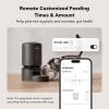 imagePETLIBRO Automatic Cat Feeder 5G WiFi Automatic Pet Feeder with Freshness Preservation 3L Timed Cat Feeders for Dry Food Up to 48 Portions 10 Meals Per Day Granary Pet Feeder for CatDog WhiteBlack