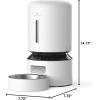 imagePETLIBRO Automatic Cat Feeder 5G WiFi Automatic Pet Feeder with Freshness Preservation 3L Timed Cat Feeders for Dry Food Up to 48 Portions 10 Meals Per Day Granary Pet Feeder for CatDog WhiteWhite