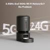 imagePETLIBRO Automatic Cat Feeder 5G WiFi Automatic Pet Feeder with Freshness Preservation 3L Timed Cat Feeders for Dry Food Up to 48 Portions 10 Meals Per Day Granary Pet Feeder for CatDog WhiteBlack