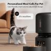 imagePETLIBRO Automatic Cat Feeder 5G WiFi Automatic Pet Feeder with Freshness Preservation 3L Timed Cat Feeders for Dry Food Up to 48 Portions 10 Meals Per Day Granary Pet Feeder for CatDog WhiteBlack