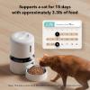 imagePETLIBRO Automatic Cat Feeder 5G WiFi Automatic Pet Feeder with Freshness Preservation 3L Timed Cat Feeders for Dry Food Up to 48 Portions 10 Meals Per Day Granary Pet Feeder for CatDog WhiteWhite
