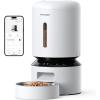 imagePETLIBRO Automatic Cat Feeder 5G WiFi Automatic Pet Feeder with Freshness Preservation 3L Timed Cat Feeders for Dry Food Up to 48 Portions 10 Meals Per Day Granary Pet Feeder for CatDog WhiteWhite