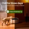 imagePETLIBRO Automatic Cat Feeder Wet Food Refrigerated New Upgraded APP Control3 Days Freshness 3 MealsSemiconductor CoolingampampQuick Chills Wet Food DispenserPolar WiFi Timed Auto Pet Feeder for Cat DogWhite