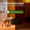 imagePETLIBRO Automatic Cat Feeder Wet Food with Stainless Steel Bowl Refrigerated Auto Cat Feeder with Semiconductor Cooling 3 Fresh Meals for 3 Days AppControlled Pet Food Dispenser Easy to CleanBlack