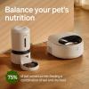 imagePETLIBRO Automatic Cat Feeder Wet Food with Stainless Steel Bowl Refrigerated Auto Cat Feeder with Semiconductor Cooling 3 Fresh Meals for 3 Days AppControlled Pet Food Dispenser Easy to CleanWhite
