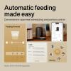 imagePETLIBRO Automatic Cat Feeder WiFi Rechargeable Cat Food Dispenser BatteryOperated with 30Day Life AIR Timed Pet Feeder for Cat ampamp Dog 2L Auto Cat FeederBlack
