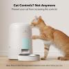 imagePETLIBRO Automatic Cat Feeder WiFi Rechargeable Cat Food Dispenser BatteryOperated with 30Day Life AIR Timed Pet Feeder for Cat ampamp Dog 2L Auto Cat FeederWhite