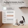 imagePETLIBRO Automatic Cat Feeder WiFi Rechargeable Cat Food Dispenser BatteryOperated with 30Day Life AIR Timed Pet Feeder for Cat ampamp Dog 2L Auto Cat FeederWhite