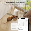 imagePETLIBRO Automatic Cat Feeder WiFi Rechargeable Cat Food Dispenser BatteryOperated with 30Day Life AIR Timed Pet Feeder for Cat ampamp Dog 2L Auto Cat FeederWhite Opaque