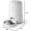 imagePETLIBRO Automatic Cat Feeder WiFi Rechargeable Cat Food Dispenser BatteryOperated with 30Day Life AIR Timed Pet Feeder for Cat ampamp Dog 2L Auto Cat FeederWhite