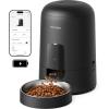 imagePETLIBRO Automatic Cat Feeder WiFi Rechargeable Cat Food Dispenser BatteryOperated with 30Day Life AIR Timed Pet Feeder for Cat ampamp Dog 2L Auto Cat FeederBlack