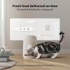 imagePETLIBRO Automatic Cat Feeder WiFi Rechargeable Cat Food Dispenser BatteryOperated with 30Day Life AIR Timed Pet Feeder for Cat ampamp Dog 2L Auto Cat FeederWhite Opaque