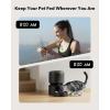 imagePETLIBRO Automatic Cat Feeder with Camera 1080P HD Video with Night Vision 5G WiFi Pet Feeder with 2Way Audio Low Food ampamp Blockage Sensor Motion ampamp Sound Alerts for Cat ampamp Dog Single TrayBlack