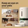 imagePETLIBRO Automatic Cat Feeder with Camera 1080P HD Video with Night Vision 5G WiFi Pet Feeder with 2Way Audio Low Food ampamp Blockage Sensor Motion ampamp Sound Alerts for Cat ampamp Dog Single TrayWhite
