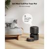 imagePETLIBRO Automatic Cat Feeder with Camera 1080P HD Video with Night Vision 5G WiFi Pet Feeder with 2Way Audio Low Food ampamp Blockage Sensor Motion ampamp Sound Alerts for Cat ampamp Dog Single TrayBlack