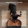 imagePETLIBRO Automatic Cat Feeder with Camera 1080P HD Video with Night Vision 5G WiFi Pet Feeder with 2Way Audio Low Food ampamp Blockage Sensor Motion ampamp Sound Alerts for Cat ampamp Dog Single TrayBlack