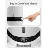 imagePETLIBRO Automatic Cat Food Dispenser for 2 Pets 5L Auto Dog Feeder Dry Food Dispenser with Splitter ampamp 2 Stainless Bowls 10s Meal Call and Timer Setting 50 Portions 6 Meals Per Day Dual Tray FeederWhite