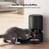 imagePETLIBRO Automatic Cat Food Dispenser for 2 Pets 5L Auto Dog Feeder Dry Food Dispenser with Splitter ampamp 2 Stainless Bowls 10s Meal Call and Timer Setting 50 Portions 6 Meals Per Day Dual Tray FeederBlack