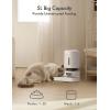 imagePETLIBRO Automatic Cat Food Dispenser for 2 Pets 5L Auto Dog Feeder Dry Food Dispenser with Splitter ampamp 2 Stainless Bowls 10s Meal Call and Timer Setting 50 Portions 6 Meals Per Day Dual Tray FeederWhite