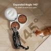 imagePETLIBRO Automatic Cat Food Dispenser for 2 Pets 5L Auto Dog Feeder Dry Food Dispenser with Splitter ampamp 2 Stainless Bowls 10s Meal Call and Timer Setting 50 Portions 6 Meals Per Day Dual Tray FeederWhite