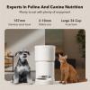 imagePETLIBRO Automatic Dog Feeder 5G WiFi 8L Large Dog Food Dispenser with VacuumSealed Cat Feeder for Airtight Storage Auto Pet Feeder with 187mm Large Food Tray for Medium Large Breed Dog Cat 34CupsWhite