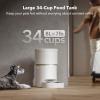 imagePETLIBRO Automatic Dog Feeder 5G WiFi 8L Large Dog Food Dispenser with VacuumSealed Cat Feeder for Airtight Storage Auto Pet Feeder with 187mm Large Food Tray for Medium Large Breed Dog Cat 34CupsWhite