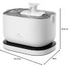 imagePETLIBRO Cat Water Fountain Cordless Pet Water Fountain Battery Operated 25L84oz Dockstream Water Fountains for Cats Indoor Cat Fountain with Stainless Steel Tray Easy to Clean BPAFreeWhite