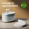 imagePETLIBRO Cat Water Fountain Ultra Quiet with Two Flow Modes LargeSize Filter Capsule Pet Water Fountain 71oz21L Visible Water Level Dog Water Dispenser for Cats ampamp Dogs
