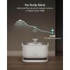 imagePETLIBRO Cordless Cat Water Fountain Rechargeable Battery Operated Wireless Pet Water Fountain 25L84oz Cat Water Dispenser for Drinking with Quiet Pump Stainless Steel Tray Easy Clean BPA Free