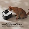 imagePETLIBRO Cordless Cat Water Fountain and RFID Automatic Cat Feeder 25L84oz Dockstream Water Dispenser 5G WiFi 3L Auto Cat Feeder with Lighted Collar Tag for Cats with Different Diets
