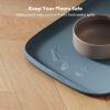 imagePETLIBRO Dog Food Mat Safety Silicone Cat Food Mat for Feeder ampamp Fountain Waterproof Dog Bowl Mat Raised Edge Spill Protection Floor Cove Feeding Mat for AF005 AF103 Single Tray 177quotx12quotLake