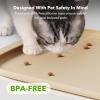 imagePETLIBRO Pet Food Mat for Cat ampamp Dog Waterproof NonSlip Silicone Cat Food Mat for Feeder ampamp Fountain Dog Food Mat for Bowl ampamp Waterer Raised Edge Spill Protection Floor Cove Feeding Mat 177quotx12quotIvory