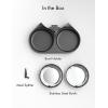 imagePETLIBRO Pet Food Splitter with Stainless Steel Bowls Automatic Cat Feeder Bowls for Two Cats or Dogs Suitable for PETLIBRO Automatic Cat Feeder PLAF005 PLAF006 PLAF103 PLAF203Black